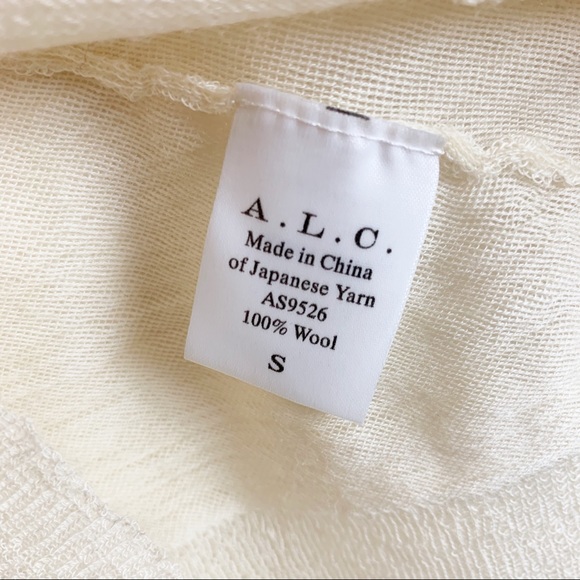 A.L.C. Cole rugby stripe wool long sleeve top - Picture 7 of 11